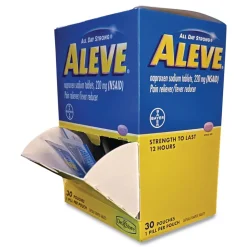 Aleve Pain Reliever Tablets Refill Packs (30/Box)