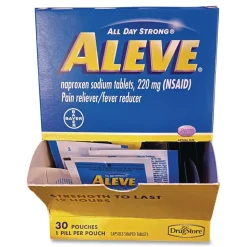 Aleve Pain Reliever Tablets Refill Packs (30/Box)