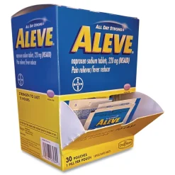Aleve Pain Reliever Tablets Refill Packs (30/Box)