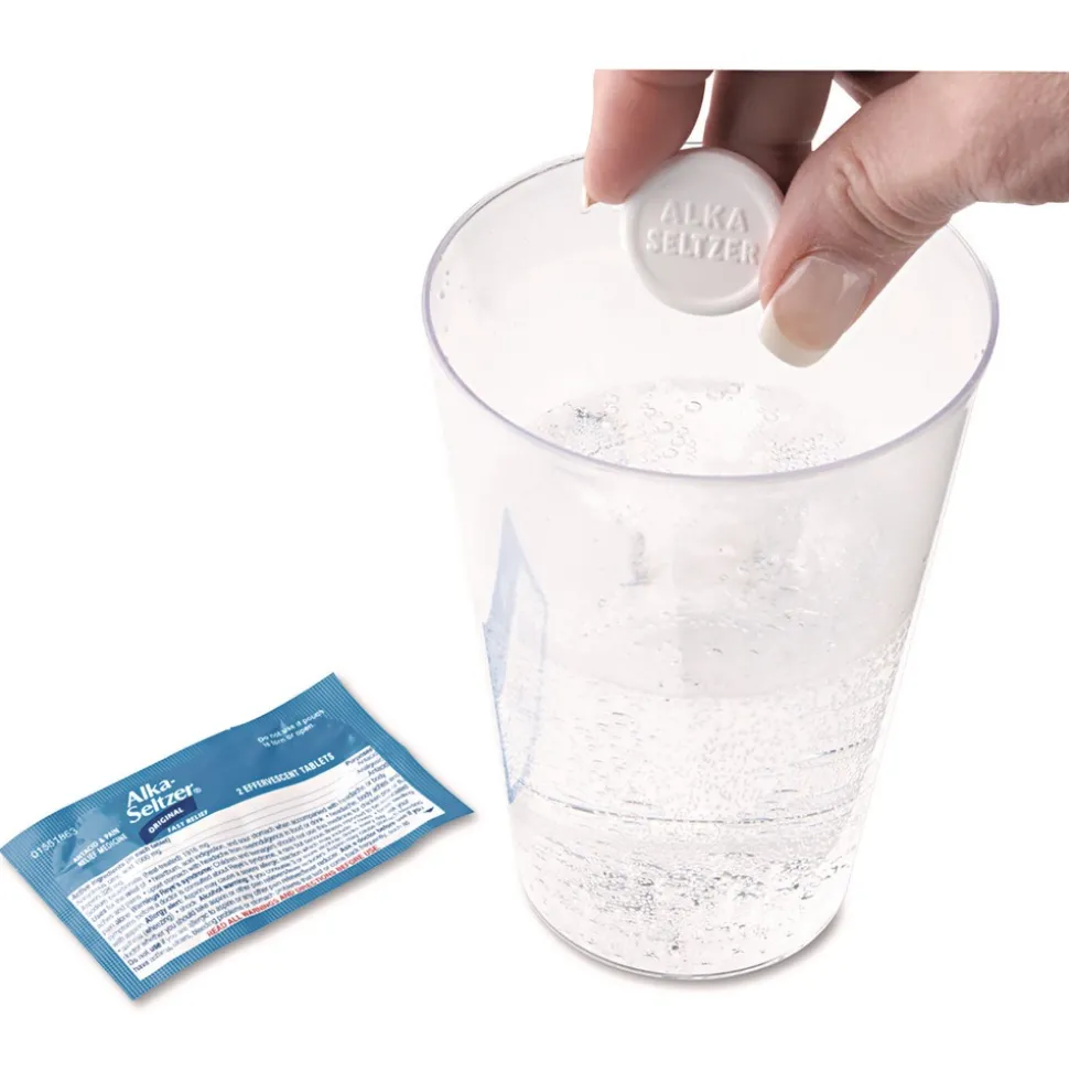 Alka-Seltzer Buffered Aspirin (NSAID) Tablets 2/Pack 30 Packs/Box