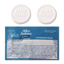 Alka-Seltzer Buffered Aspirin (NSAID) Tablets 2/Pack 30 Packs/Box