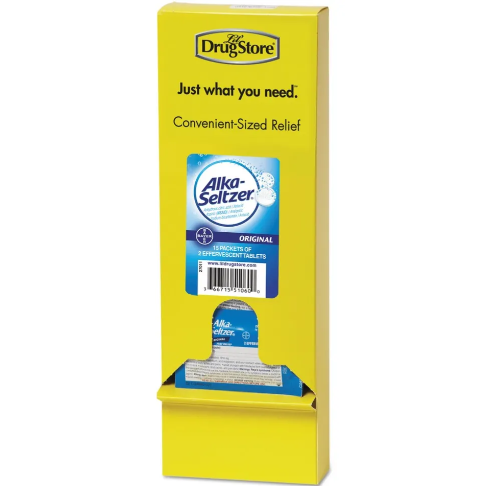 Alka-Seltzer Original Stomach Relief and Pain Relief Medicine (15/Box)