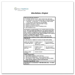 Alka-Seltzer Original Stomach Relief and Pain Relief Medicine (15/Box)