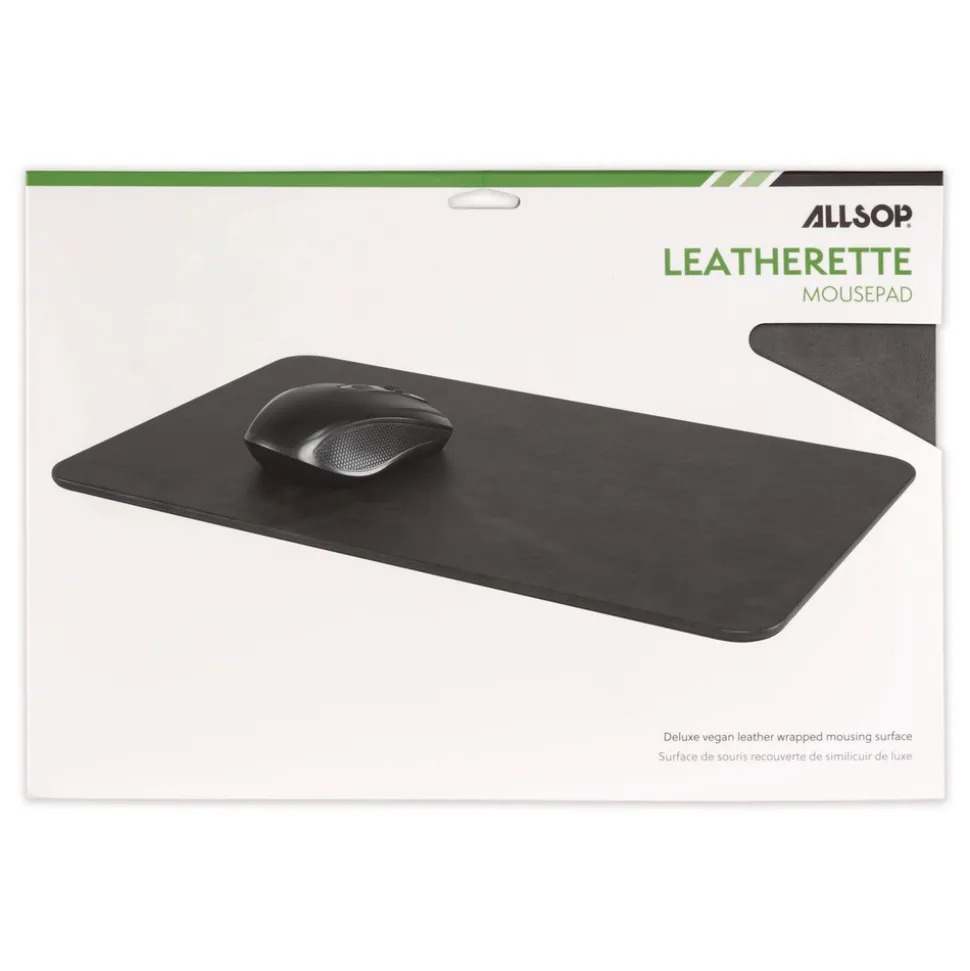 Allsop 14.2 x 8.66 x 0.25 Mouse Pad - Black