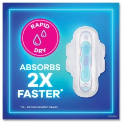 Always Size 2 Ultra Thin Super Absorbent Pads with Wings (3/Carton)