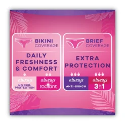 Always Thin Daily Panty Liners, Regular, 120/pack, 6 Packs/carton