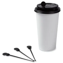 AmerCareRoyal 4.75 in. Beverage Plugs - Black (2000/Carton)