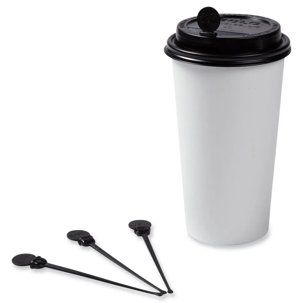 AmerCareRoyal 4.75 in. Beverage Plugs - Black (2000/Carton)