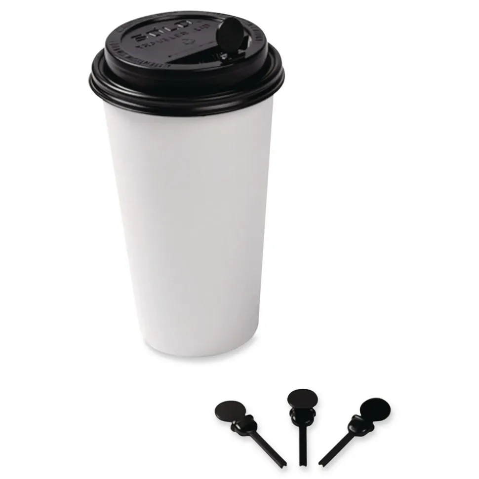 AmerCareRoyal 2 in. Beverage Plugs - Black (2000/Carton)