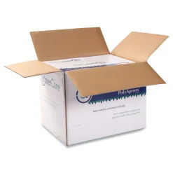 AmerCareRoyal 28 in. x 46 in. One Size Fits All Poly Apron - White (500/Carton)