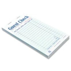 AmerCareRoyal 3.6 x 6.7 Two-Part Carbonless 17-Line Guest Check Pad (2500/Carton)