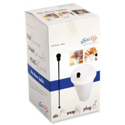 AmerCareRoyal Beverage Plugs - Black (2000/Carton)