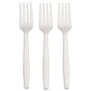 AmerCareRoyal Plastic Fork Heavyweight CPLA Cutlery - White (1000/Carton)