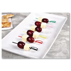 AmerCareRoyal RPP RP147 3.25 in. Plastic Sword Picks - Assorted Colors (10000/Carton)