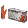 Ammex 9.06 in. 6 mil Ultra Industrial Flock-Lined Nitrile Disposable Gloves - XX-Large/Orange (500/Carton)
