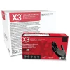 Ammex 9.5 in. Long 3 mil Powder-Free Industrial Nitrile Gloves - X-Large/Black (1000/Carton)