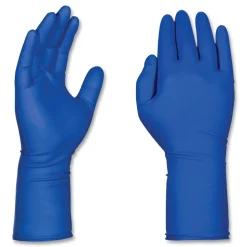Ammex 11.6 in. Long 13 mil Powder-Free Latex Exam Gloves - Large/Blue (500/Carton)