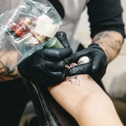 Ammex 9.5 in. Long 3 mil Powder-Free Nitrile Exam Gloves - X-Large/Black (1000/Carton)