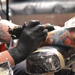 Ammex 9.5 in. Long 3 mil Powder-Free Nitrile Exam Gloves - X-Large/Black (1000/Carton)