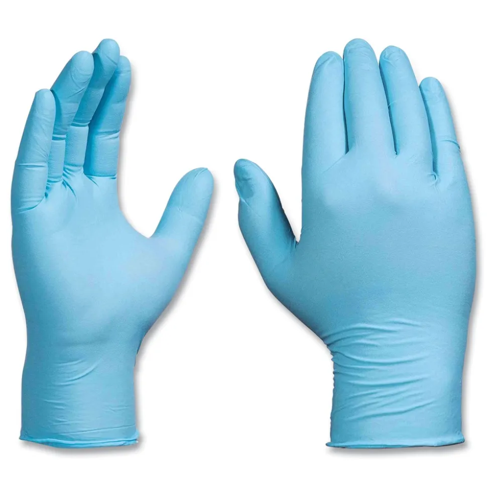 Ammex 9.5 in. Long 5 mil Thick Powder-Free Industrial Nitrile Gloves - XX-Large, Blue (1000/Carton)