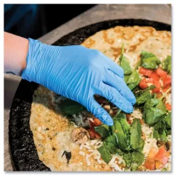 Ammex 9.5 in. Long 5 mil Thick Powder-Free Industrial Nitrile Gloves - XX-Large, Blue (1000/Carton)