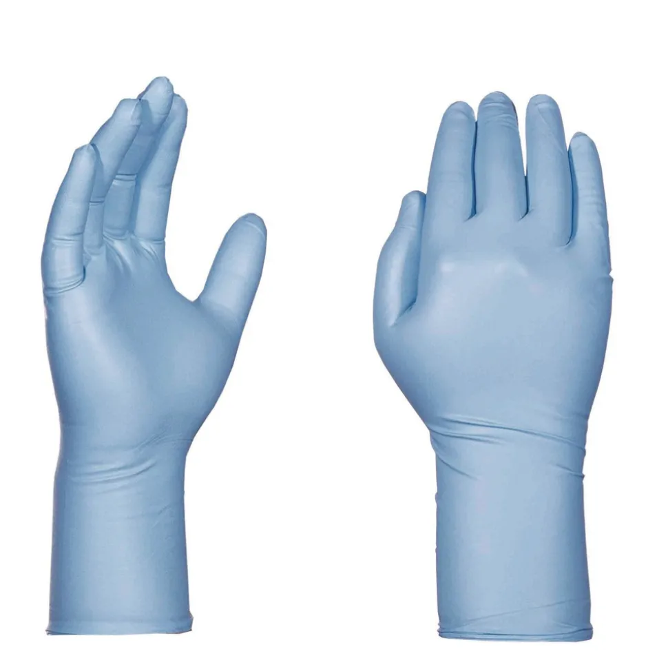 Ammex 8 mil Blue Powder-Free Nitrile Exam Gloves - X-Large, Blue (500/Carton)