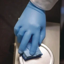 Ammex 8 mil Blue Powder-Free Nitrile Exam Gloves - X-Large, Blue (500/Carton)