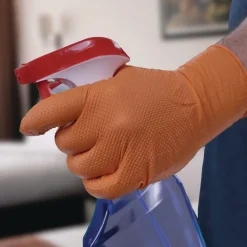 Ammex 6 mil DT Nitrile Powder-Free Disposable Gloves - X-Large, Orange (1000/Carton)