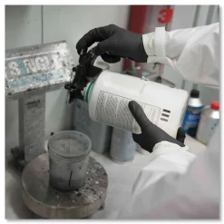 Ammex 6 mil Heavy-Duty Industrial Powder-Free Nitrile Gloves - 2X-Large, Black (1000/Carton)