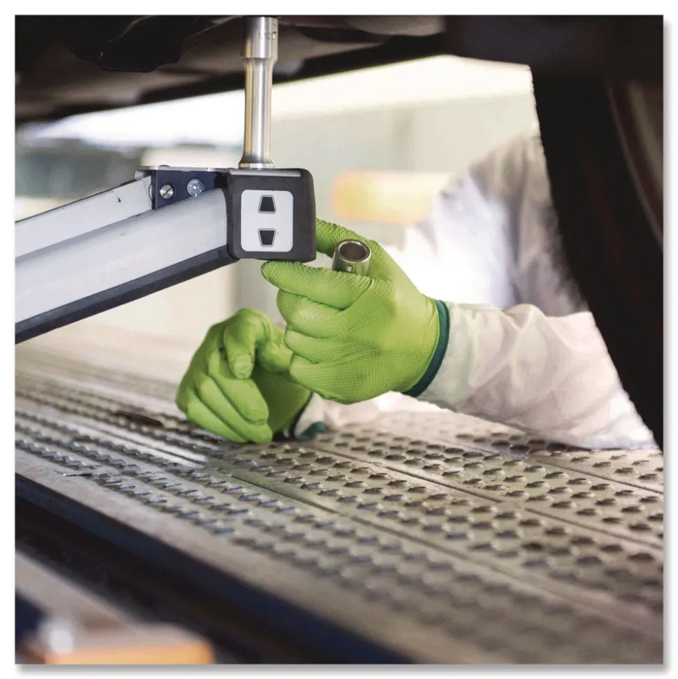 Ammex 8 mil Heavy-Duty Industrial Powder-Free Nitrile Gloves - 2X-Large, Green (1000/Carton)