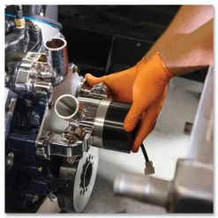 Ammex 8 mil Heavy-Duty Industrial Powder-Free Nitrile Gloves - X-Large, Orange (1000/Carton)