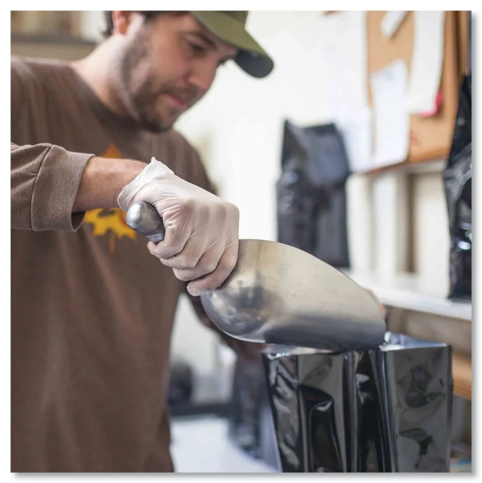 Ammex 3 mil Industrial Powder-Free Vinyl Gloves - Large, Clear (1000/Carton)