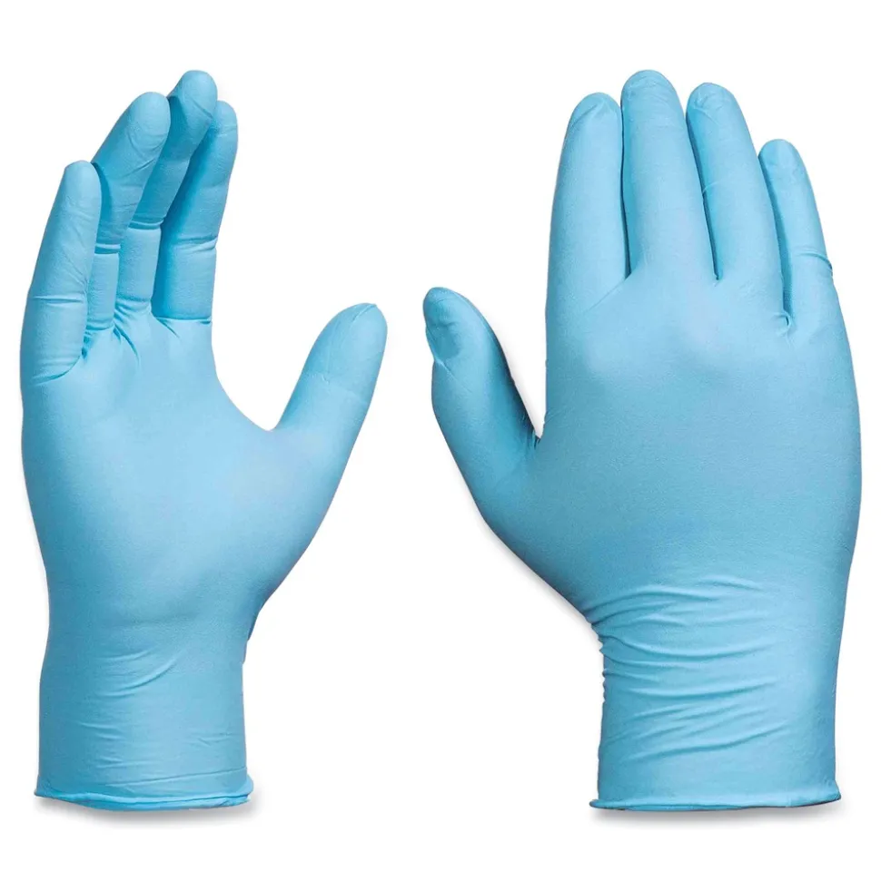 Ammex 5 mil Industrial Powder-Free Nitrile Gloves - Small, Blue (1000/Carton)