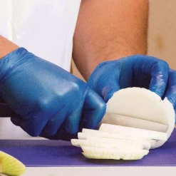 Ammex 3 mil Industrial Powder-Free Vinyl Gloves - Large, Blue (1000/Carton)