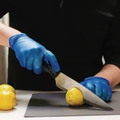 Ammex 3 mil Industrial Powder-Free Vinyl Gloves - Large, Blue (1000/Carton)