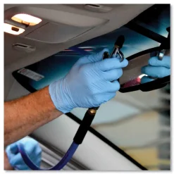 Ammex 3 mil Industrial Powder-Free Nitrile Gloves - Large, Blue (1000/Carton)