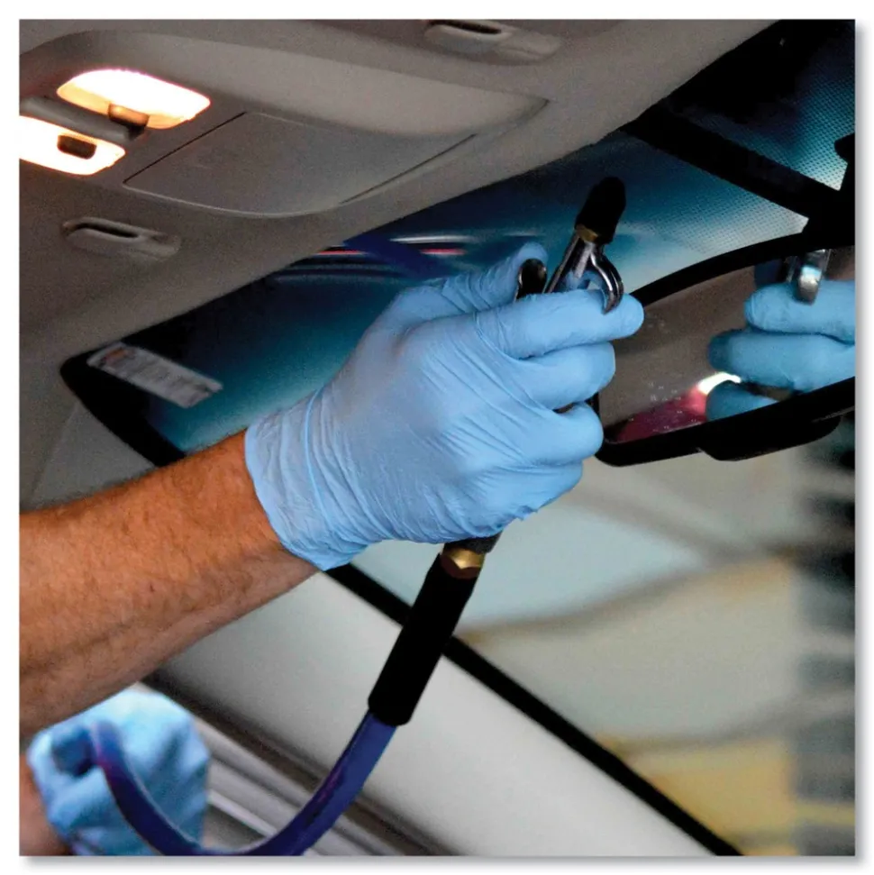 Ammex 3 mil Industrial Powder-Free Nitrile Gloves - Small, Blue (1000/Carton)