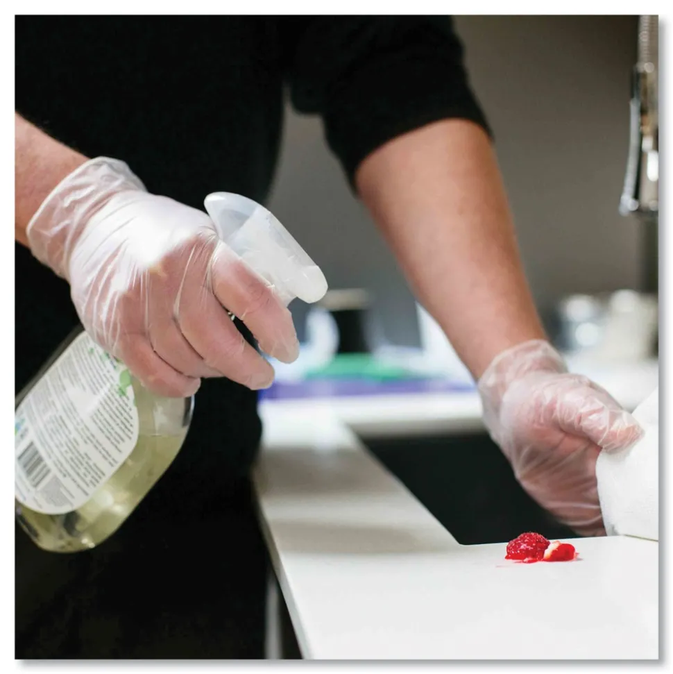 Ammex 3 mil Industrial Powder-Free Vinyl Gloves - Medium, Clear (1000/Carton)