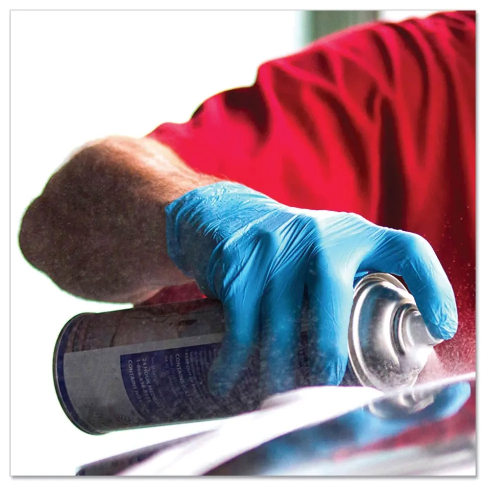 Ammex 3 mil Industrial Powder-Free Nitrile Gloves - X-Large, Blue (1000/Carton)