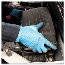 Ammex 5 mil Industrial Powder-Free Nitrile Gloves - Medium, Blue (1000/Carton)