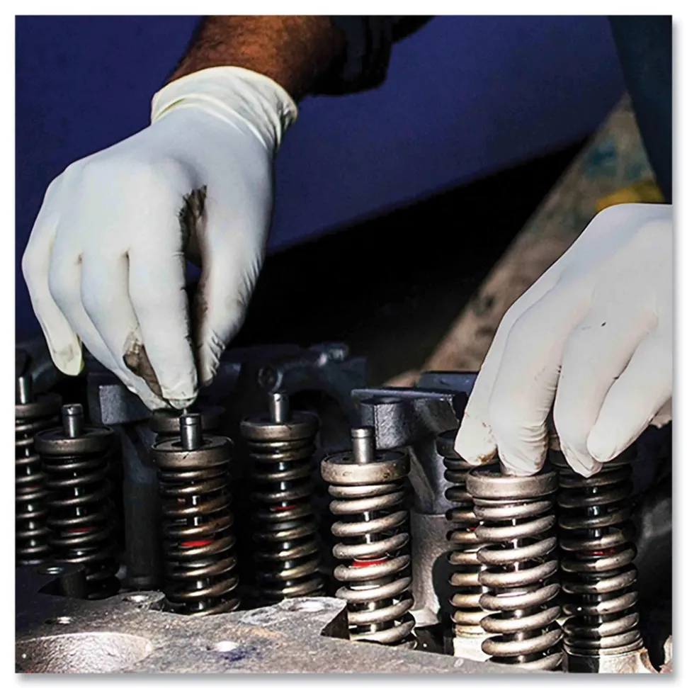 Ammex 4 mil Powder-Free Latex Disposable Gloves - Small, Ivory (1000/Carton)