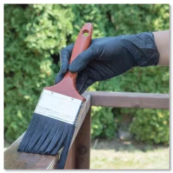 Ammex 6 mil Powder-Free Nitrile Exam Gloves - 2X-Large, Black (1000/Carton)