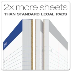 Ampad 8.5 x 11.75 Narrow Rule Double Sheet Pads - White (100-Sheets/Pad)