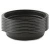 Anchor 32 oz. 8.5 in. Diameter x 1.92 in. Plastic MicroRaves Incredi-Bowl Base - Black (150/Carton)