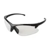Ansell 2.0 Diopter Dual Readers Safety Glasses - Black Frame, Clear Hardcoat Scratch-Resistant Lens
