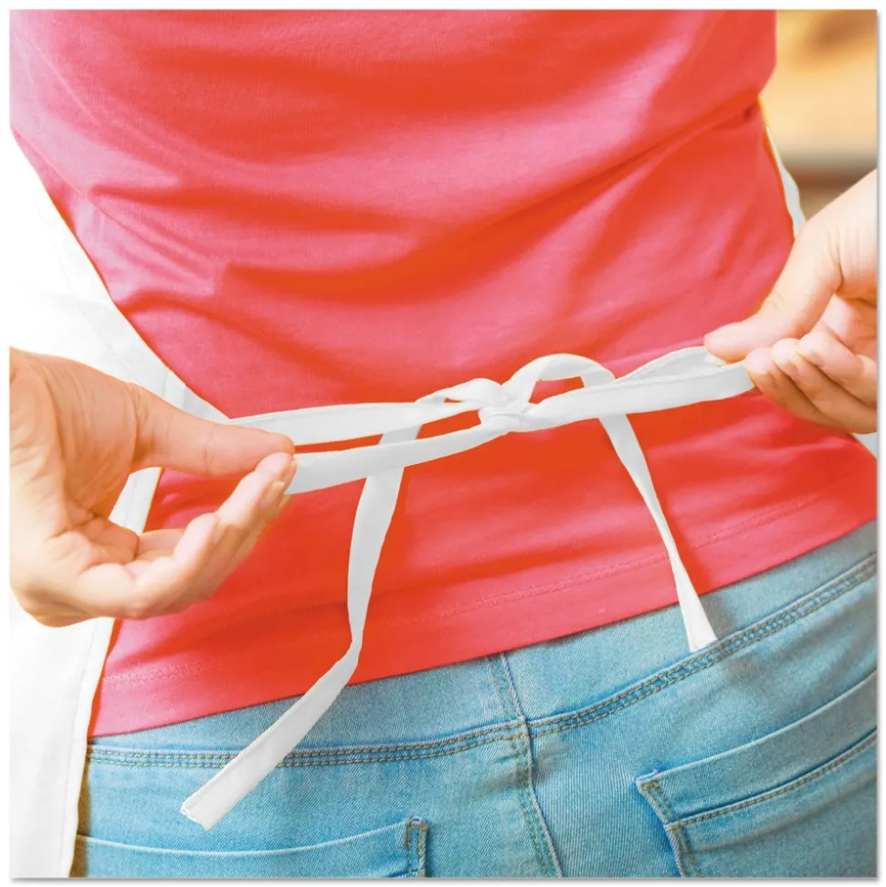 Ansell 28 in. x 40 in. A20 Apron - One Size Fits All/White (100/Carton)