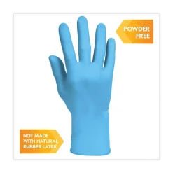 Ansell 4 mil Thick 9.5 in. Long Powder-Free G10 Comfort Plus Blue Nitrile Gloves - Medium, Light Blue (100/Box, 10 Boxes/Carton)