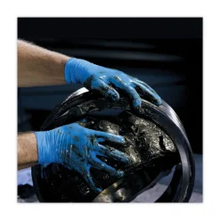 Ansell 6 mil Thick 9.5 in. Long Powder-Free G10 2PRO Nitrile Gloves - Extra Large, Blue (90/Box)