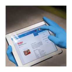 Ansell 6 mil Thick 9.5 in. Long Powder-Free G10 2PRO Nitrile Gloves - Extra Large, Blue (90/Box)