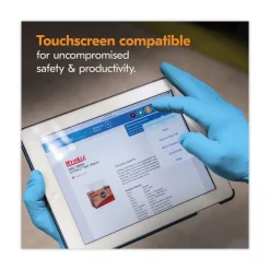 Ansell 4 mil Thick 9.5 in. Long Powder-Free G10 Comfort Plus Blue Nitrile Gloves - Extra Large, Light Blue (100/Box, 10 Boxes/Carton)